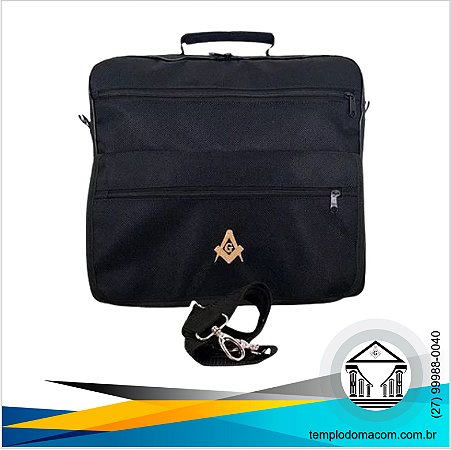 Bolsa para Paramentos Maçônicos c/ Logo Dourado