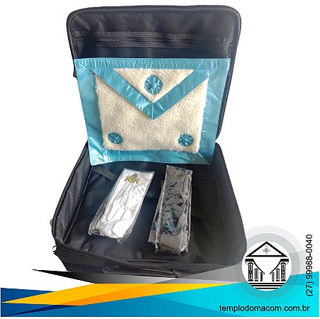 Kit Mestre Maçom Luxo (Bolsa + Avental + Gravata + Luva)