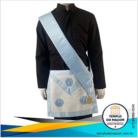 Kit Mestre Maçom (Avental, Faixa e Joia) - REAA - GOB/GL