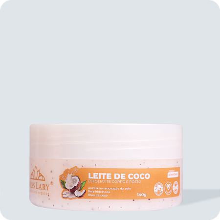Esfoliante Corpo e Rosto Leite de Coco