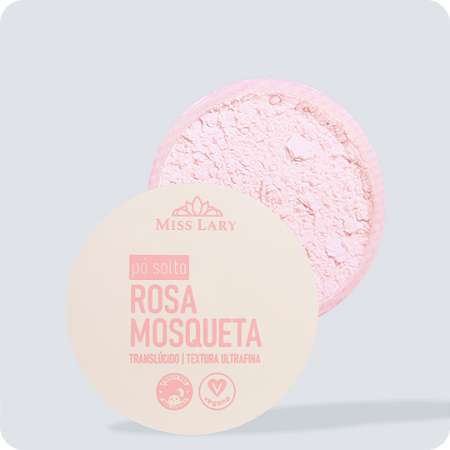 Pó  Solto Rosa Mosqueta