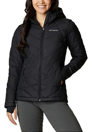 Jaqueta Columbia Feminina Heavenly Hooded Capuz Preta