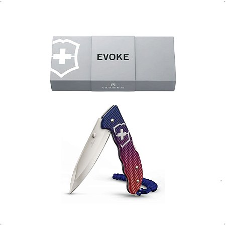 Canivete Suiço Victorinox Evoke Alox Clipe Azul e Vermelho