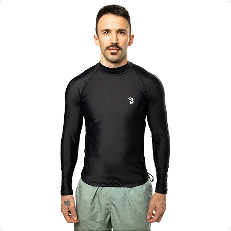 Camisa Lycra Esportes Manga Longa Ultra Macia Elástica FPS50
