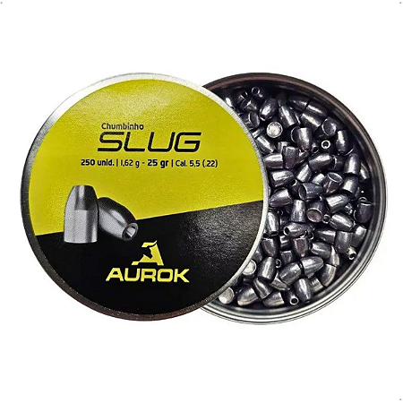 Chumbinho Aurok Slug 5.5mm 25gr .216 Alta Performance 250un