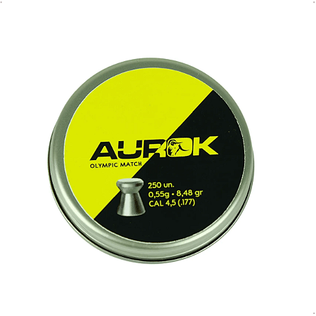 Chumbinho Aurok Olympic Match 4,5mm 0,55g Carabina 250un