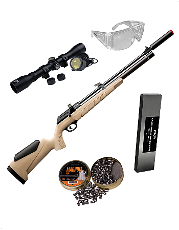 Carabina Pressão Pcp Artemis G3 Pr900 Tan 5.5mm +Luneta+Kit