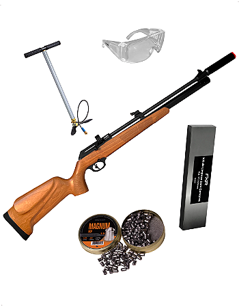 Carabina Pressão Pcp Artemis G3 Pr900W Madeira 5.5+Bomba+Kit