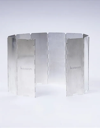 Protetor Escudo de Vento Fogareiro 10 Placas Alumínio Hawapi