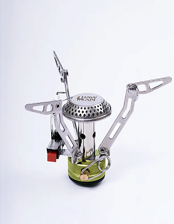 Mini Fogareiro Portátil Inox 127g Dobrável Camping Hawapi