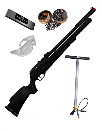 Carabina Pressão Pcp Artemis T Rex 5.5 + Bomba+Kit+Chumbinho