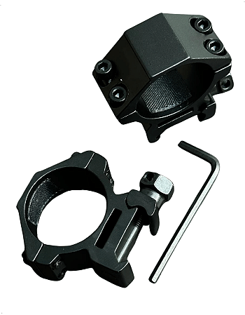 Discovery Suporte Mount Baixo Reforçado Tubo30mm Trilho 22mm