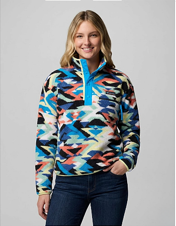 Columbia Blusão Fleece Helvetia 2 Cropped Sherpa Printed
