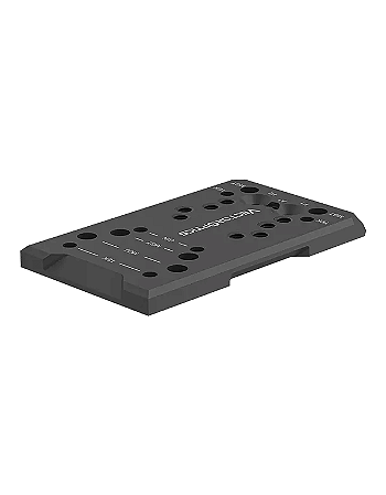 Placa Adaptadora Red Dot Vector Optics 4 em 1 SCFRM-GK11 para Glock sem MOS - Pegadas TEK, MOJ, GIN e MGT