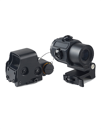 Kit Red Dot Discovery HD558 + Magnifier G43 3x Rebatível Trilho 22mm Picatinny para Carabina e PCP