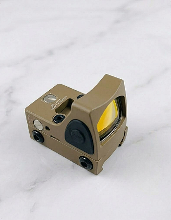 Micro Red Dot Discovery RMR Tan Pegada RMR com Base Picatinny para Pistola Taurus TORO, Glock MOS e Trilho 22mm