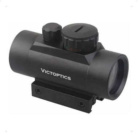 Mira Red Dot Vector Victoptics 1x35 Str Trilho 11mm E 22mm RDSL05 5 MOA com Bateria para Carabina de Pressão e PCP