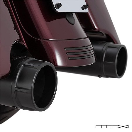 Ponteira Vance & Hines Torquer 450 - Preta - Touring 2017 - 2024