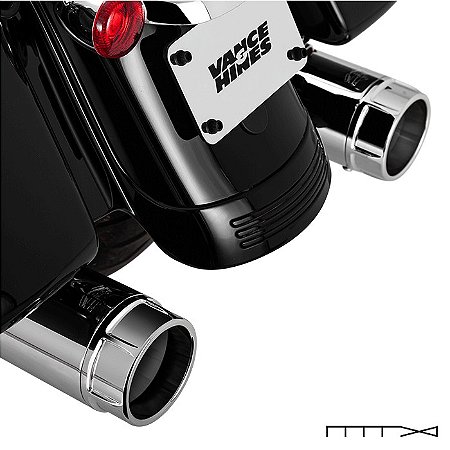Ponteira Vance & Hines Torquer 450 - Cromada - Touring 2017 - 2026