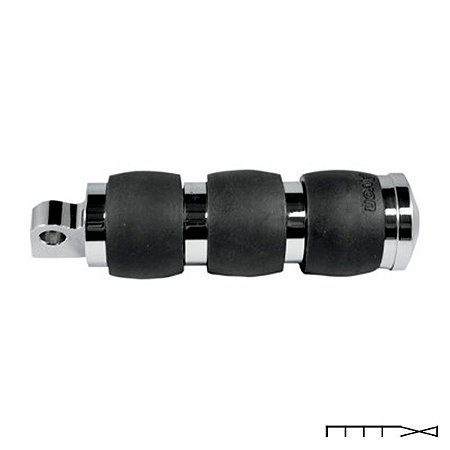 Pedaleira Modelo Velvet - Cromada - Harley Davidson - Avon Grips