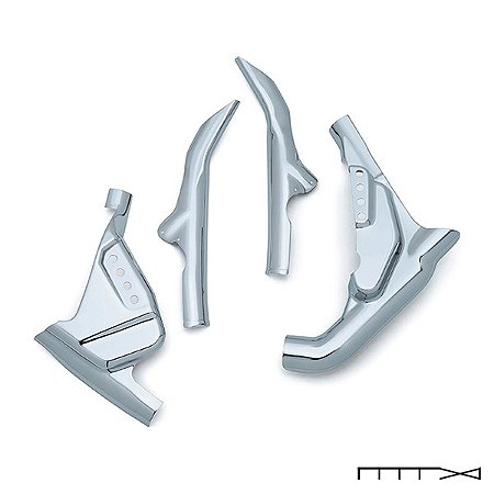 Capa cromada do quadro do motor para Touring's 2014 - 2019 - Kuryakyn