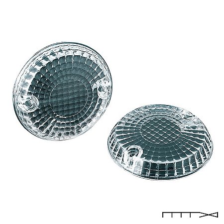 Lente Cristal De Reposição Para O Pisca - Drag Star 650 - Kuryakyn