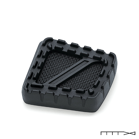 Pedal de Freio Preto Modelo Riot - Harley Davidson - Kuryakyn