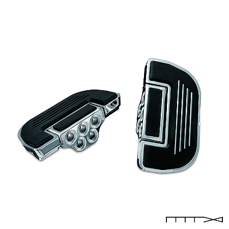 Plataforma Cromada Kuryakyn Mod. Premium Piloto/Passageiro