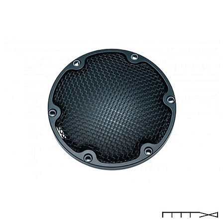 Tampa da transmissão preto modelo Mesh - Kuryakyn