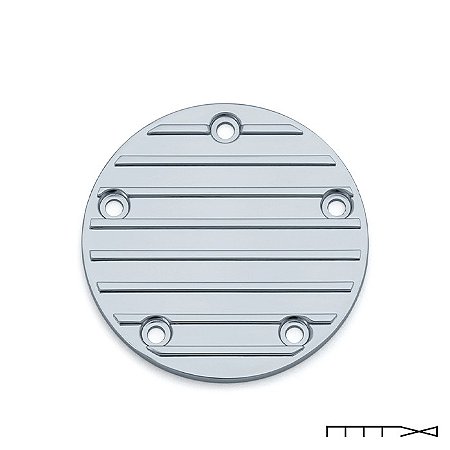 Tampa do Timing Cover Cromado Para Twin Cam - Kuryakyn