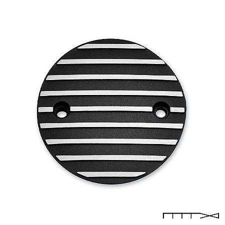 Tampa do Timing Cover Preto Para Milwaukeen Eight - Kuryakyn