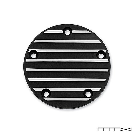 Tampa do Timing Cover Preto Para Twin Cam - Kuryakyn