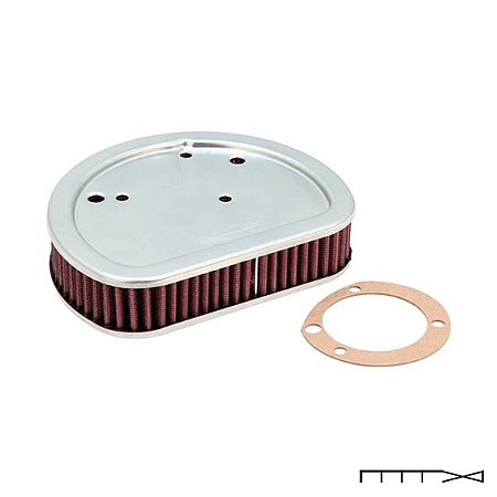 Filtro de Ar K&N - Harley Davidson -  Softail Blackline/ Cross e Slim