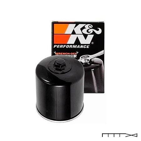 Filtro de Óleo K&N - Preto - Harley Davidson V-Rod 2002 - 2017