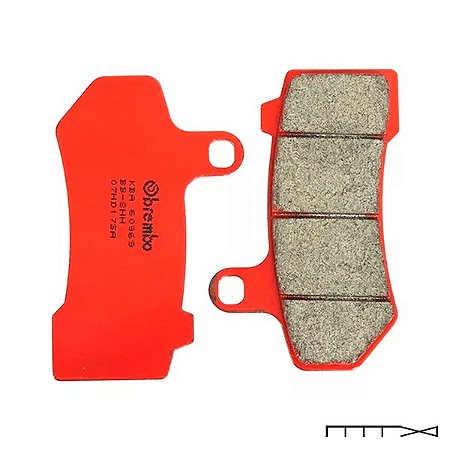 Pastilha de Freio Diant. Sinterizada - Brembo - HD Touring 2008-2023/V-Rod 2006-2017