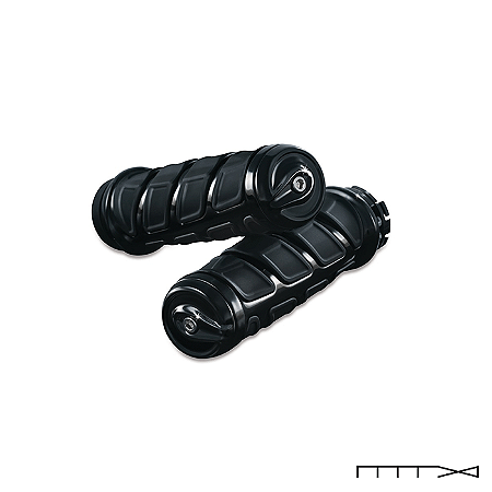 Manopla Modelo Kinetic para Harley Davidson com Acelerador A Cabo - Preta