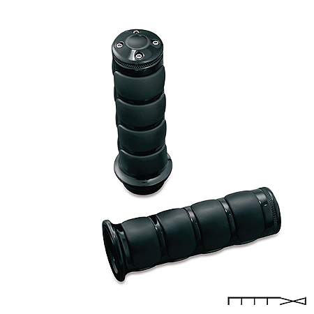 Manopla Modelo Iso para Guidões de 7/8´´ - Preto