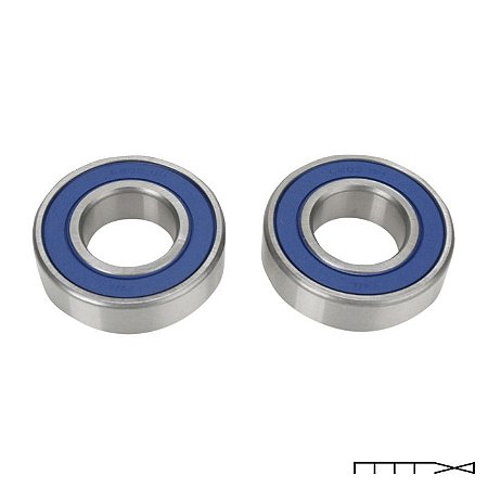 Rolamento de Roda de 25 mm S/ ABS - Drag Specialties