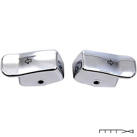Reposição dos botões cromado para Softail, Dyna, XL - Drag Specialties