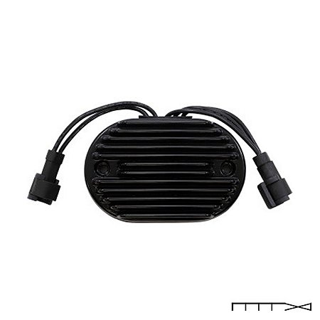 Retificador - Regulador de Voltagem - preto para Softail 11 - 17 - Drag Specialties