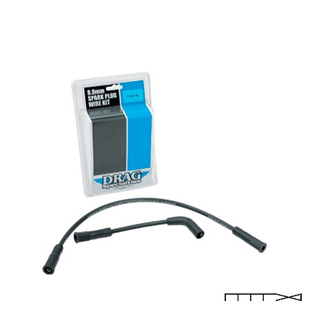 Cabo de vela preto de 8.8mm para Sportster 2007 - 2020 - Drag Specialties