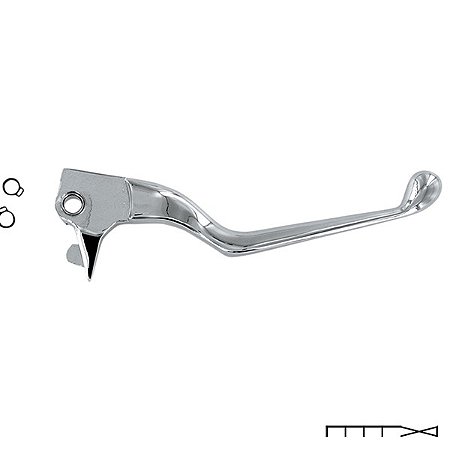 Manete Cromado do Freio para Sportster 04 - 13 - Drag Specialties