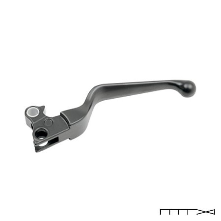 Manete Preto da Embreagem para Harley Davidson 96 - 16 - Drag Specialties