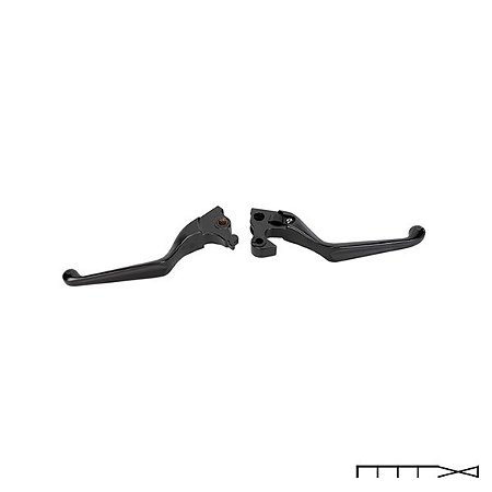 Manete Preto - Sportster 2014 a 2020 - Drag Specialties