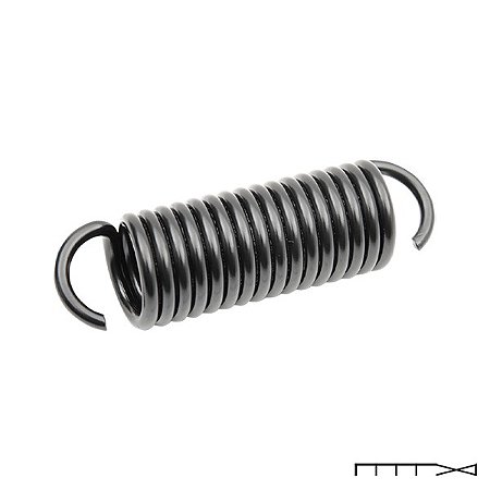 Mola preta para cavalete lateral para Dyna 2002 à 2017 - Drag Specialties