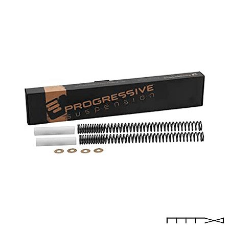 Kit de Molas da Suspensão Dianteira 49 mm - Progressive Suspension - Dyna / Softail / V-Rod - 2017