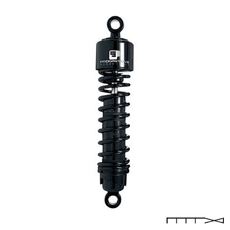 Amortecedor Traseiro Progressive Suspension - 13´´ - Preto - Heavy Duty - Touring 2006 - 2023