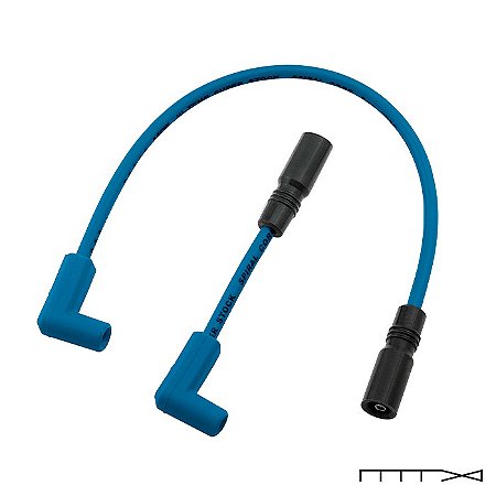 Cabo de Vela de Alta Performance - Azul - Softail 2000 - 2015 - Accel
