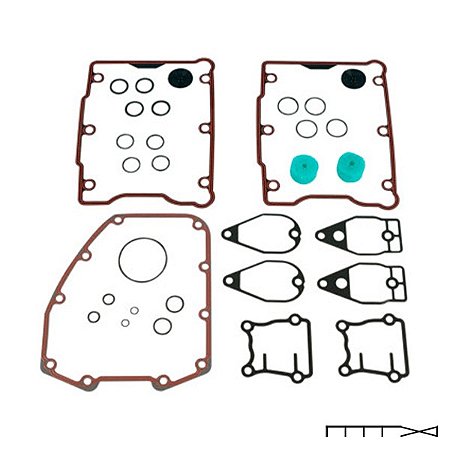 Kit de Juntas do Motor Cam Service - Dyna 99 à 17 / Softail 00 à 17 / Touring 99 à 16 - James Gaskets
