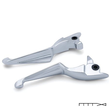 Manete cromado modelo Boss Blades para Touring 17-20  - Kuryakykn